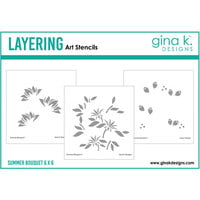 Gina K Designs - Layering Stencils - Summer Bouquet