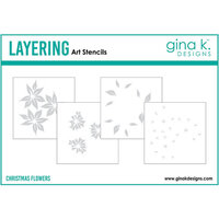 Gina K Designs - Layering Stencils - Christmas Flower