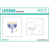 Gina K Designs - Stencils - Menorah