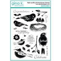 Gina K Designs - Clear Photopolymer Stamps - Beautiful Birds 2