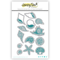 Honey Bee Stamps - Sunkissed Summer Collection - Honey Cuts - Steel Craft Dies - Lovely Layers - Small Seashells