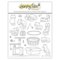 Honey Bee Stamps - Summer Stems Collection - Clear Photopolymer Stamps - Smitten Kittens