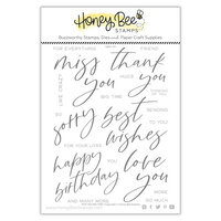 Honey Bee Stamps - Summer Stems Collection - Clear Photopolymer Stamps - Miss You Big Time