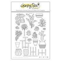 Honey Bee Stamps - Sealed With Love Collection - Clear Photopolymer Stamps - Happy Plants