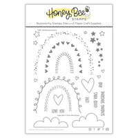 Honey Bee Stamps - Rainbow Dreams Collection - Clear Photopolymer Stamps - Rainbow Dreams