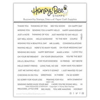 Honey Bee Stamps - Adventure Awaits Collection - Clear Photopolymer Stamps - Mini Messages