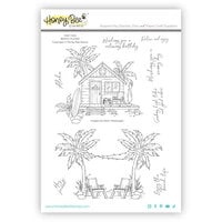 Honey Bee Stamps - Sunkissed Summer Collection - Clear Photopolymer Stamps - Beach Please