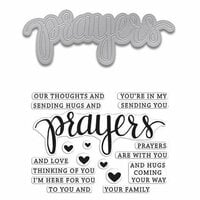 Hero Arts - Die and Clear Photopolymer Stamp Set - Prayers