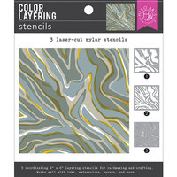 Hero Arts - Stencils - Marbling