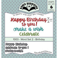 Karen Burniston - Craft Dies - Word Set 02 - Birthday