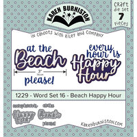 Karen Burniston - Craft Dies - Word Set 16 - Beach Happy Hour