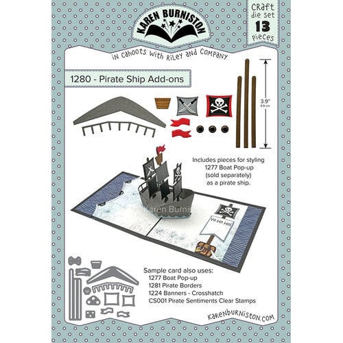 Karen Burniston - Craft Dies - Pirate Ship Add-Ons