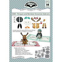 Karen Burniston - Craft Dies - Penguin And Reindeer Snowman Add-Ons