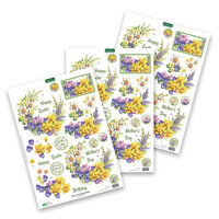 Katy Sue Designs - 3D Die Cut Decoupage Layers - Easy Pop Out Designs - Spring Flowers