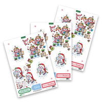 Katy Sue Designs - 3D Die Cut Decoupage Layers - Easy Pop Out Designs - Jolly Snowmen And Birds