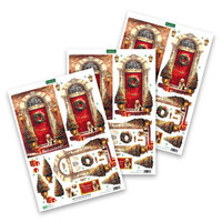 Katy Sue Designs - 3D Die Cut Decoupage Layers - Easy Pop Out Designs - Christmas Morning Door Scene