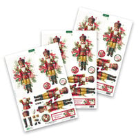 Katy Sue Designs - 3D Die Cut Decoupage Layers - Easy Pop Out Designs - Nutcracker And Holly