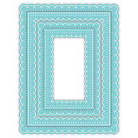 LDRS Creative - Designer Dies - Delicate Stitches Scalloped Rectangle