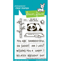 Lawn Fawn - Clear Photopolymer Stamps - I Heart Pandas Add-On