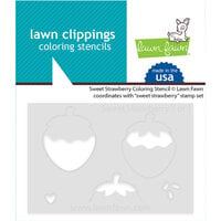 Lawn Fawn - Stencils - Sweet Strawberry