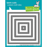 Lawn Fawn - Lawn Cuts - Dies - Large Stitched Square Stackables