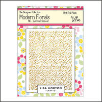 Lisa Horton Crafts - Modern Floral Collection - Hot Foil Plate - Summer Showers