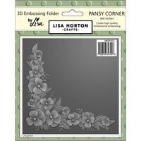 Lisa Horton Crafts - 3D Embossing Folder with Coordinating Dies - Pansy Corner