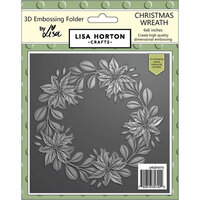 Lisa Horton Crafts - 3D Embossing Folder - Christmas Wreath