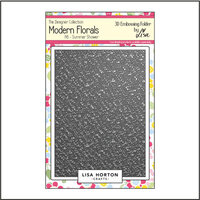 Lisa Horton Crafts - Modern Floral Collection - 3D Embossing Folder - Summer Shower