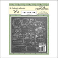 Lisa Horton Crafts - Christmas - 3D Embossing Folders - Postal Marks North Pole