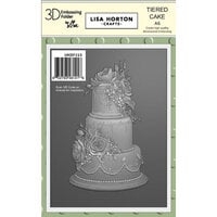 Lisa Horton Crafts - 3D Embossing Folder with Coordinating Dies - Tiered Cake