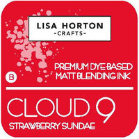 Lisa Horton Crafts - Cloud 9 - Premium Dye Based Ink Pad - Matte Blending Ink - Strawberry Sundae