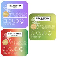 Lisa Horton Crafts - Premium Dye Based Ink -  Interference Ink - Limited Edition 3 Pack - Crimson Cheer, Festive Fir and Yuletide Sky