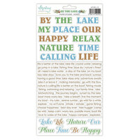 Mintay Papers - By The Lake Collection - 6 x 12 Stickers - Words