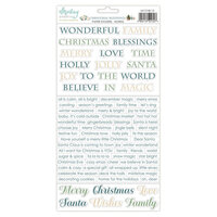 Mintay Papers - Christmas Blessings Collection - 6 x 12 Stickers - Words