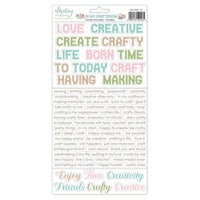 Mintay Papers - In My Craftroom Collection - 6 x 12 Stickers - Words