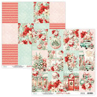 Mintay Papers - Merry & Joy Collection - 12 x 12 Double Sided Paper - 6