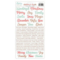 Mintay Papers - Merry & Joy Collection - 6 x 12 Stickers - Words