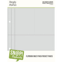 Simple Stories - SNAP Studio Flipbook Collection - 6 x 8 Flipbook Pages - Multi Pack Refills