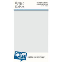 Simple Stories - SNAP Studio Flipbook Collection - 4 x 6 Flipbook Pages - 4 x 6 Pack Refills