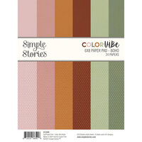 Simple Stories - Color Vibe Collection - 6 x 8 Paper Pad - Boho