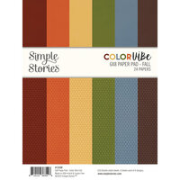 Simple Stories - Color Vibe Collection - 6 x 8 Paper Pad - Fall