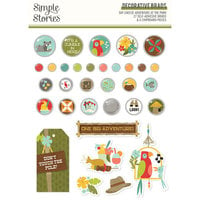 Simple Stories - Say Cheese Adventure At the Park Collection - Self Adhesive Decorative Brads