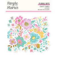 Simple Stories - Crafty Things Collection - Ephemera - Floral Bits