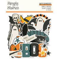 Simple Stories - Simple Vintage Scary Stories Collection - Ephemera - Bits And Pieces