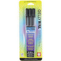 Sakura - Gelly Roll Medium Point Pens - 3 Pack - Black