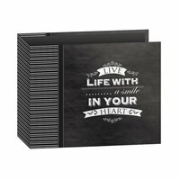 Pioneer - 12 x 12 - 3 Ring Album - Chalkboard Print - Smile