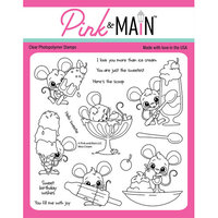 Pink and Main - Clear Photopolymer Stamps - Mice Cream