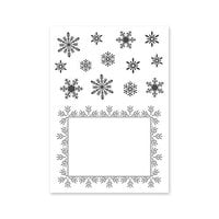 Penny Black - Winter Collection - Stick and Shine Adhesive Transfers - Snow Shimmer