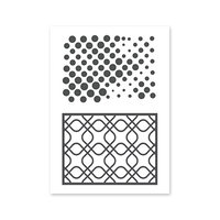 Penny Black - Stick and Shine Adhesive Transfers - Shimmering Geometrics